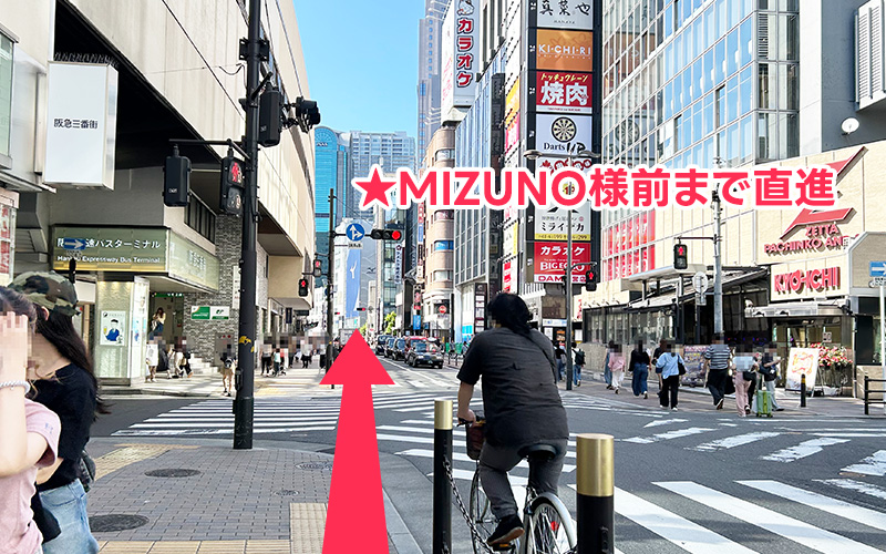 JR大阪駅御堂筋口からの道順6